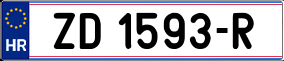 Trailer License Plate